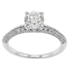 Pradera Jewels 18k White Gold Ring With Diamonds