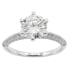 Anello in oro bianco 18k con diamanti di Pradera Jewels