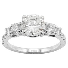 Anello in oro bianco 18k con diamanti di Pradera Jewels