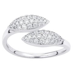 Pradera Jewels 18k White Gold Ring With Diamonds