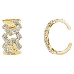 Pradera Jewels Orecchino in oro giallo 18 carati con diamanti