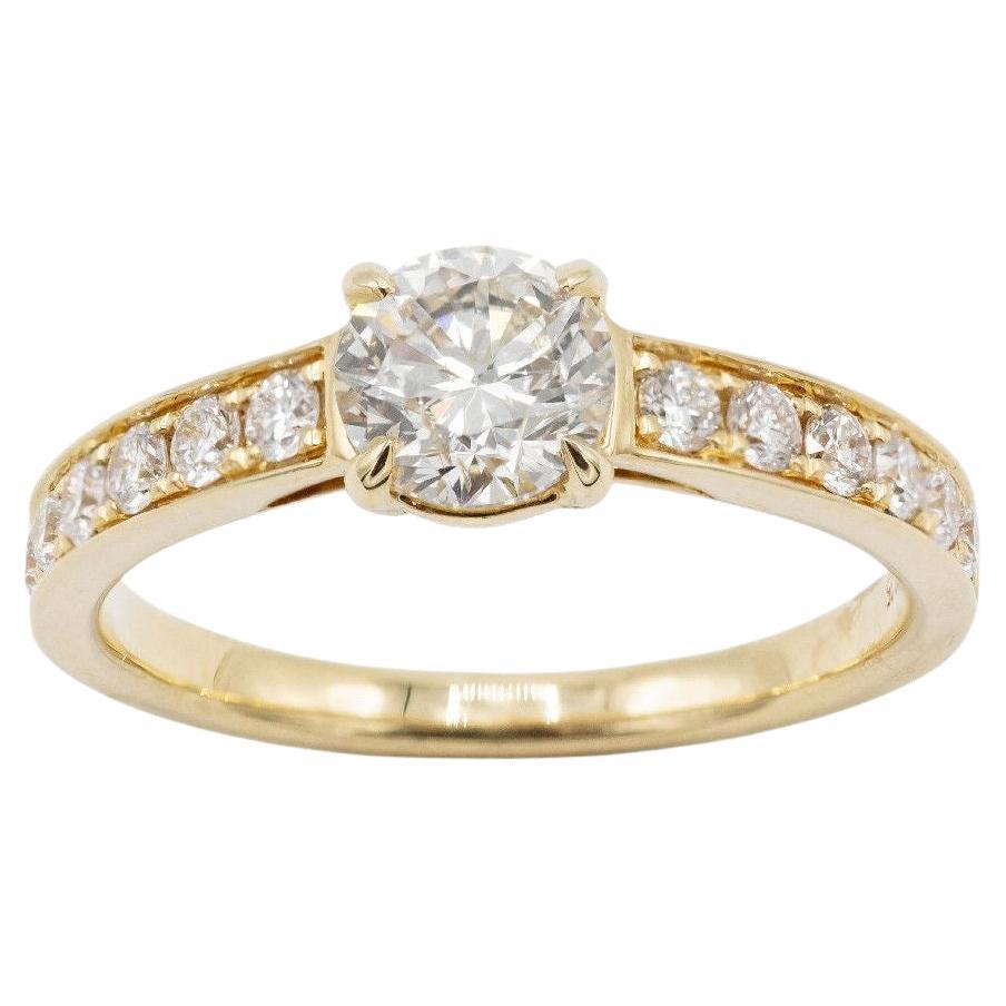 Anello in oro giallo 18k con diamanti di Pradera Jewels