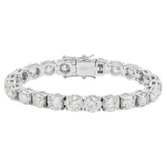 Pradera Jewels Glimmer Necklace & 18k White Gold & White Diamonds