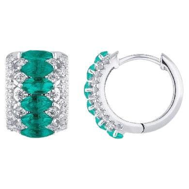 Pradera Jewels Glimmer Halskette & 18k Weißgold & weiße Diamanten im Angebot 1