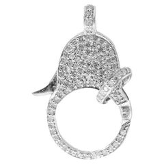 Pradera Joyas Cierre de Plata con Diamantes
