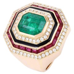 Pradera Jewell Collana in argento con diamanti e rubini
