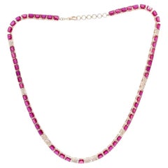 Pradera Jewell Collana in argento con diamanti e rubini