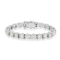 Pradera Jewels Timeless Bracelet & 18k White Gold & White Diamonds