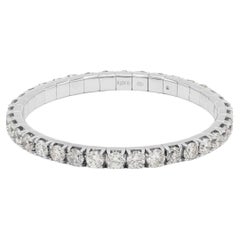 Pradera Jewels Zeitloses Armband & 18k Weißgold & weiße Diamanten