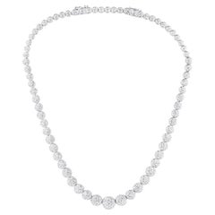 Collana in oro bianco con diamanti di Pradera Jewels