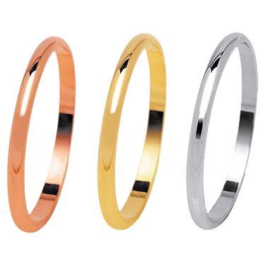 For Sale:  Pradera Swing Wedding Band in Yellow, Rose or White Gold