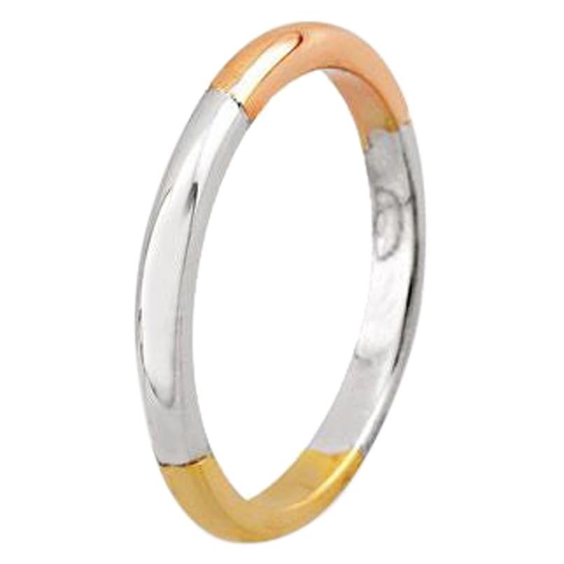 For Sale:  Pradera Wedding Ring in White, Yellow and Rose Gold