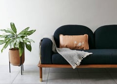 Prado/Sofa in Parota Wood and Details in Cooper or Brass