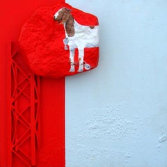 Senza titolo, Olio e Acrilico su Tela con Fibra di Vetro di Contemporary "In magazzino"