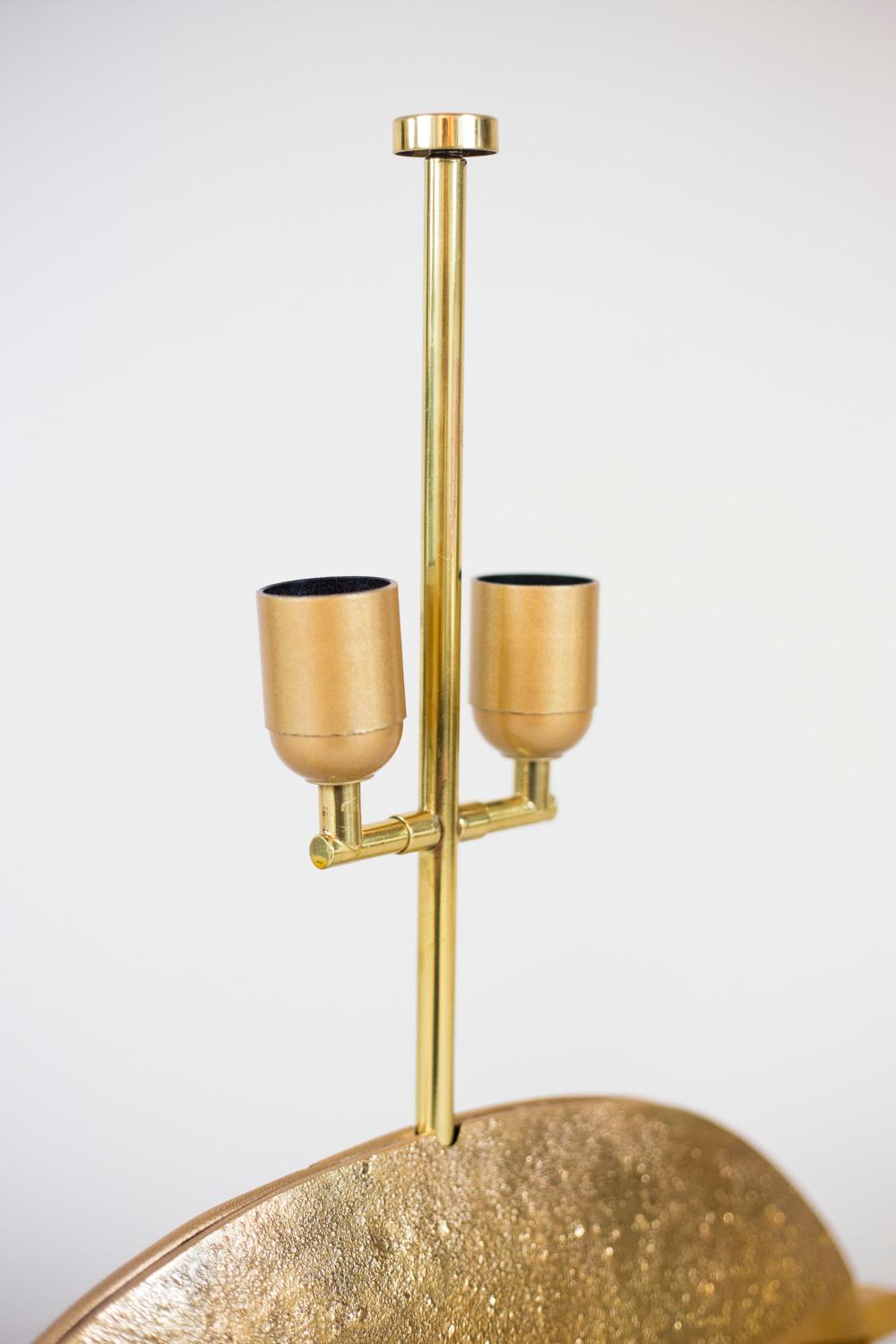 Pragos, Lamp in Gilt Bronze, 1970s In Good Condition In Saint-Ouen, FR