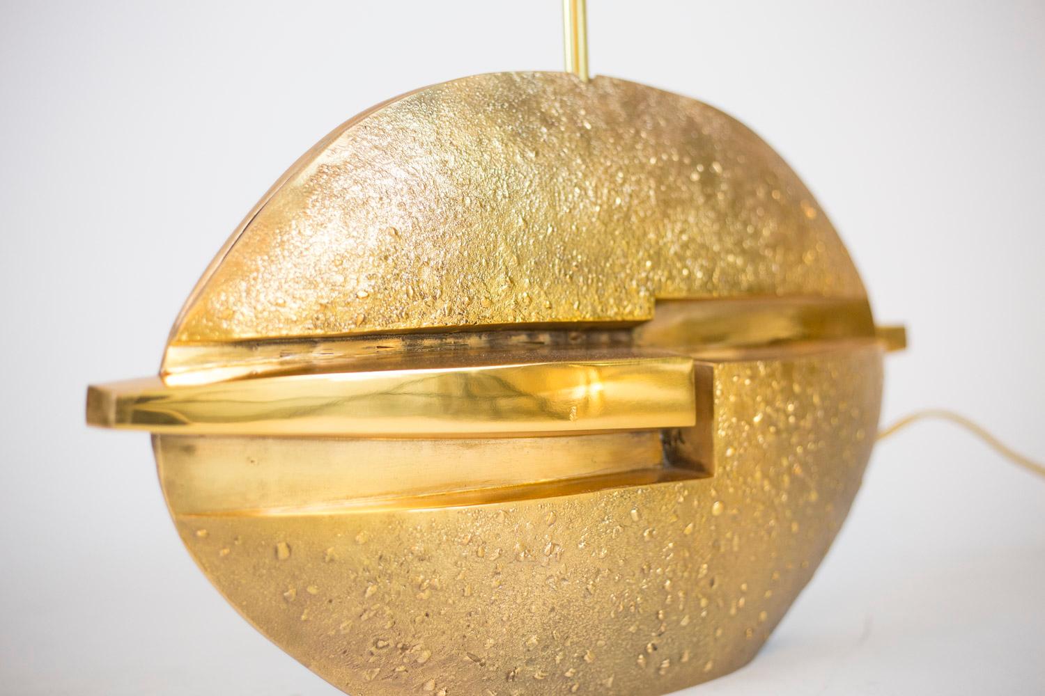 Pragos, Lamp in Gilt Bronze, 1970s 1