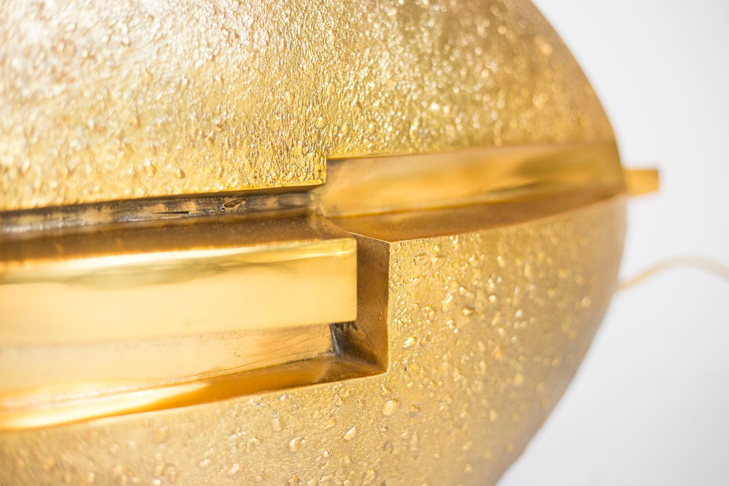 Pragos, Lamp in Gilt Bronze, 1970s 3