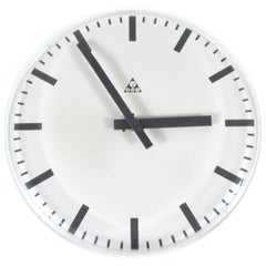 Pragotron Wall Clock with No Frame, Czechoslovakia, 1980s