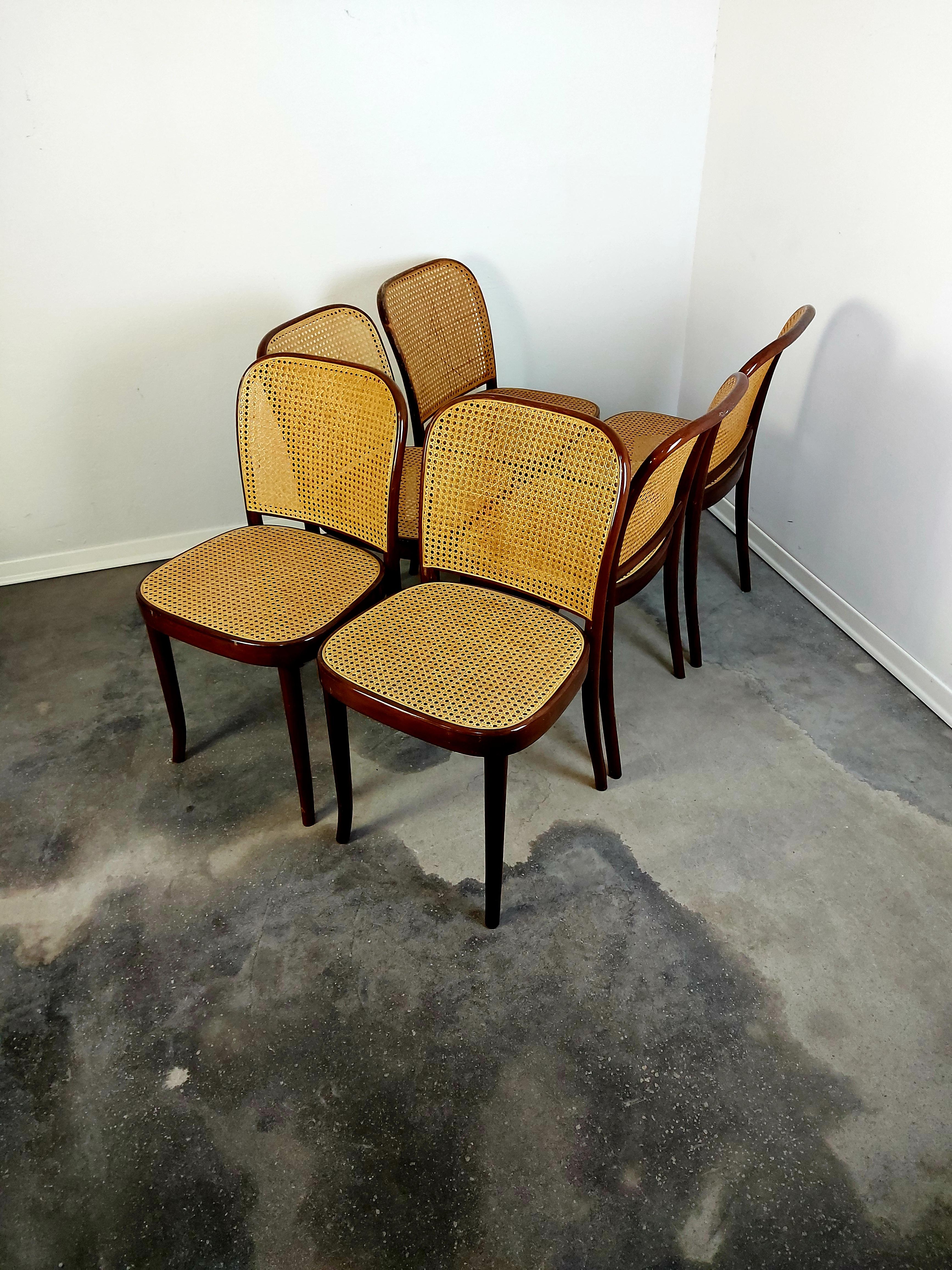 Cane Prague Chair, no. 811 Bentwood chair, 1980s, 1 of 4