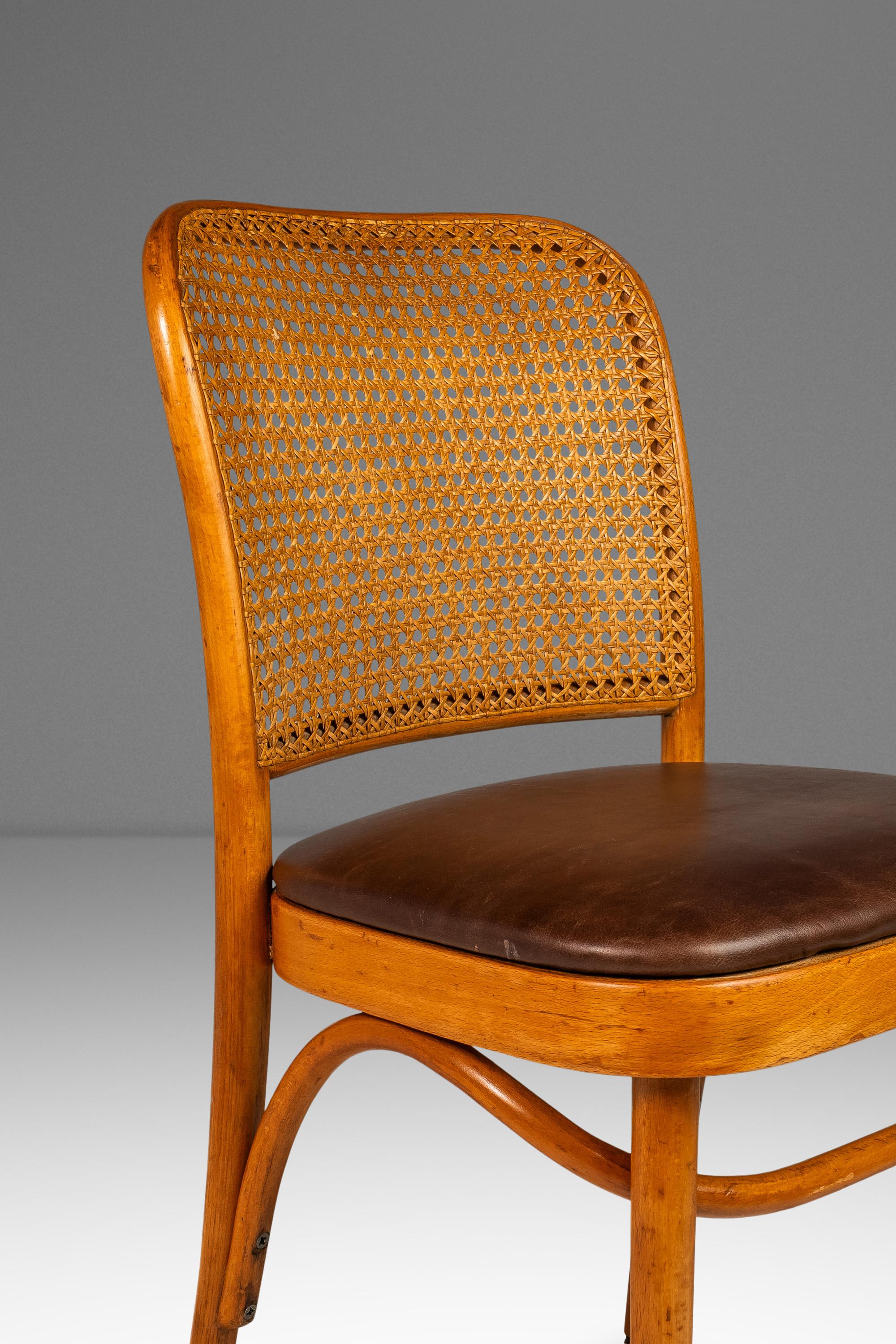 Chaise de salle à manger Prague Modèle 811 à la manière de Josef Frank, Stendig, États-Unis, années 1960 en vente 8