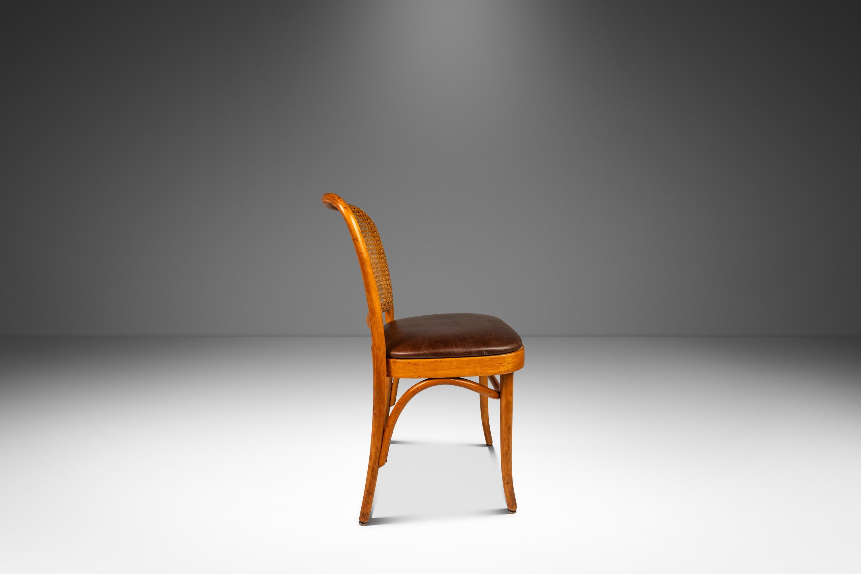 Chaise de salle à manger Prague Modèle 811 à la manière de Josef Frank, Stendig, États-Unis, années 1960 en vente 1