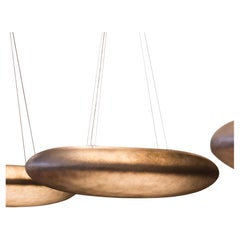 Organic Pebble-Inspired Praia Ceiling Lamp in Fiberglass by Nini Andrade Silva