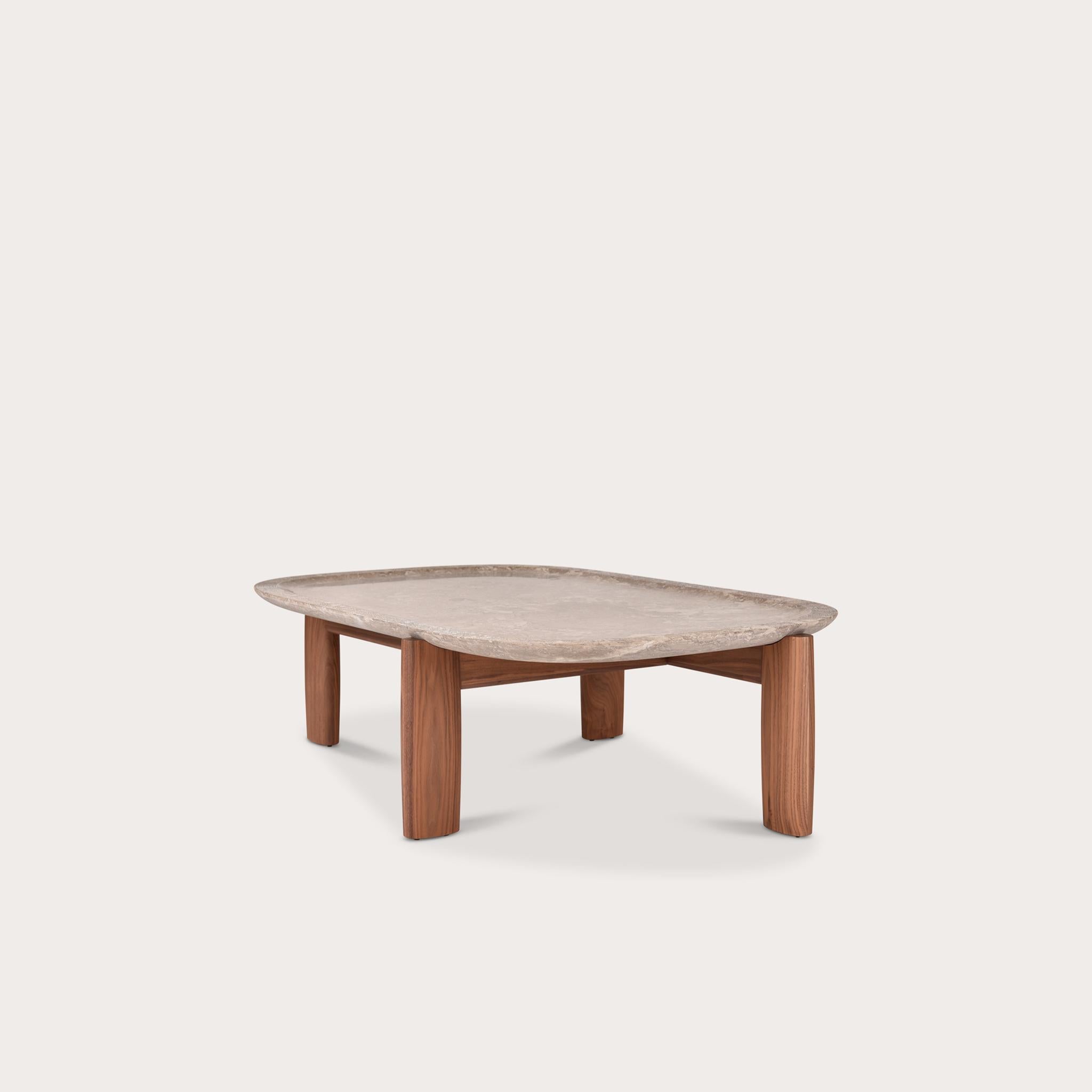 European Praia da Granja Rectangular Coffee Table by Sebastian Herkner in Pall Stone For Sale