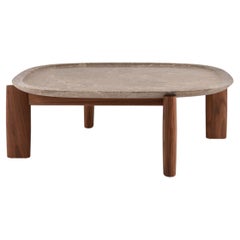 Praia da Granja Quadratischer Couchtisch von Sebastian Herkner aus Pall Stone & Walnussholz