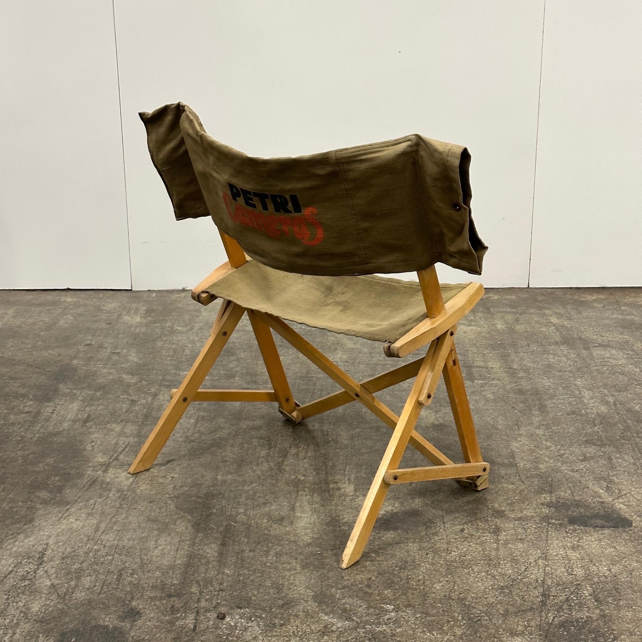 Italian Praia Folding Chair by Pier Giacomo Castiglioni for Gavina For Sale