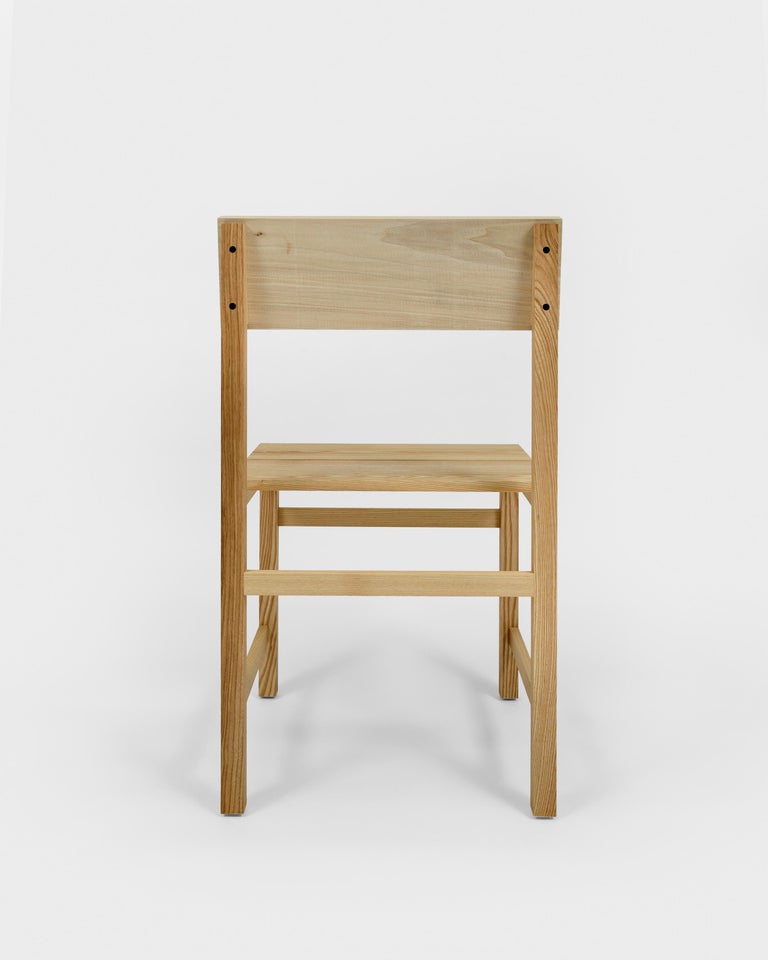 American Prairie Chair, Modern Ash Wood Dining Chair For Sale