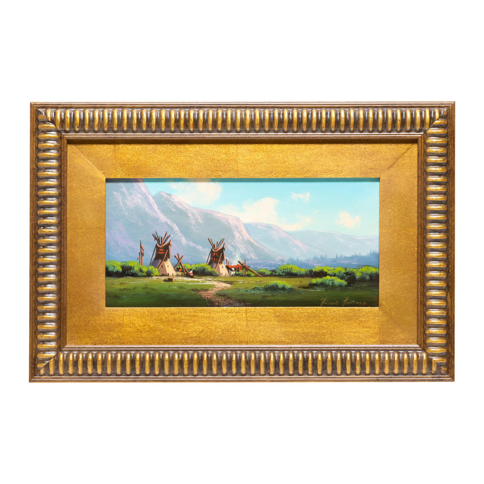 Dipinto a mano Pittura ad olio originale di Heinie Hartwig in vendita