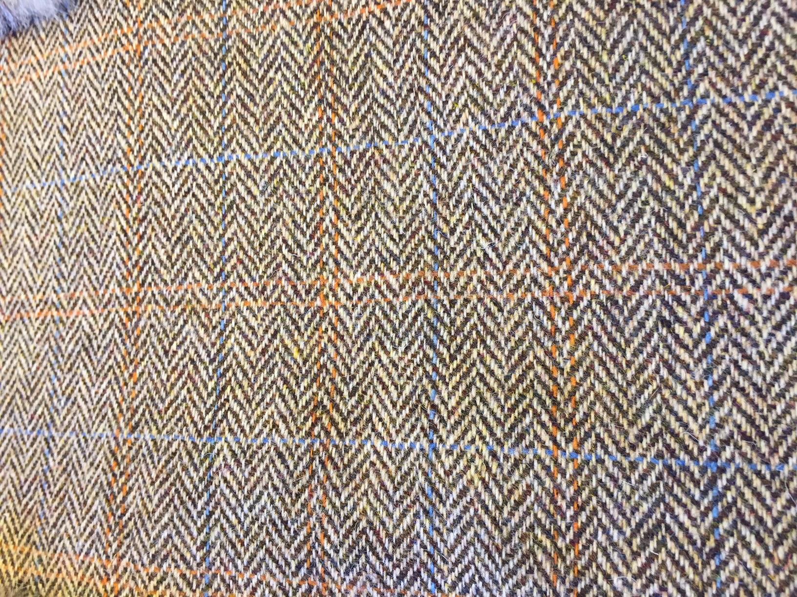 Plaid en renard des prairies doublé de Harris Tweed Neuf à Hamburg, DE