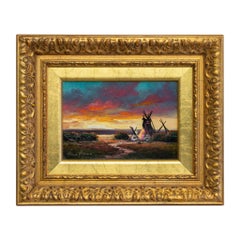 El borde de la pradera Pintura al óleo original de Heinie Hartwig