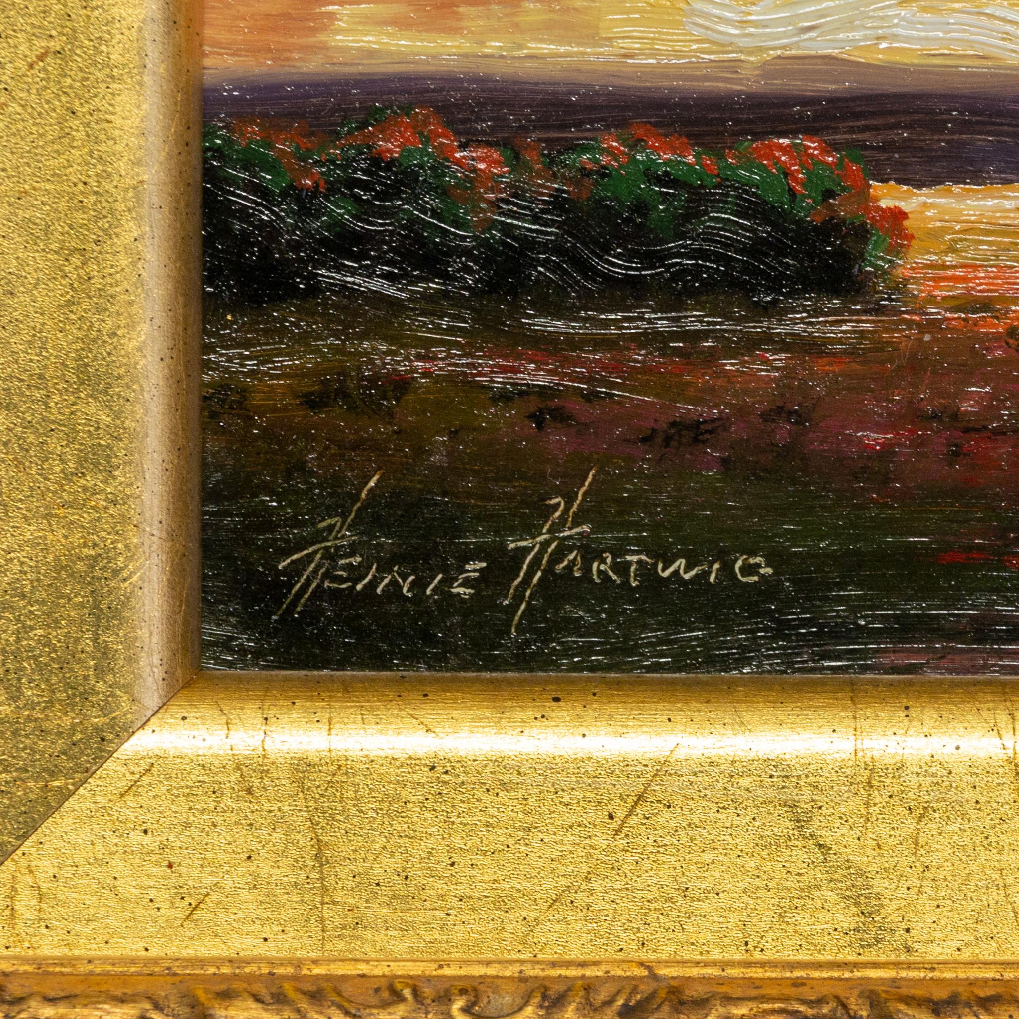 Prairie's Edge, Original-Ölgemälde von Heinie Hartwig (amerikanisch) im Angebot