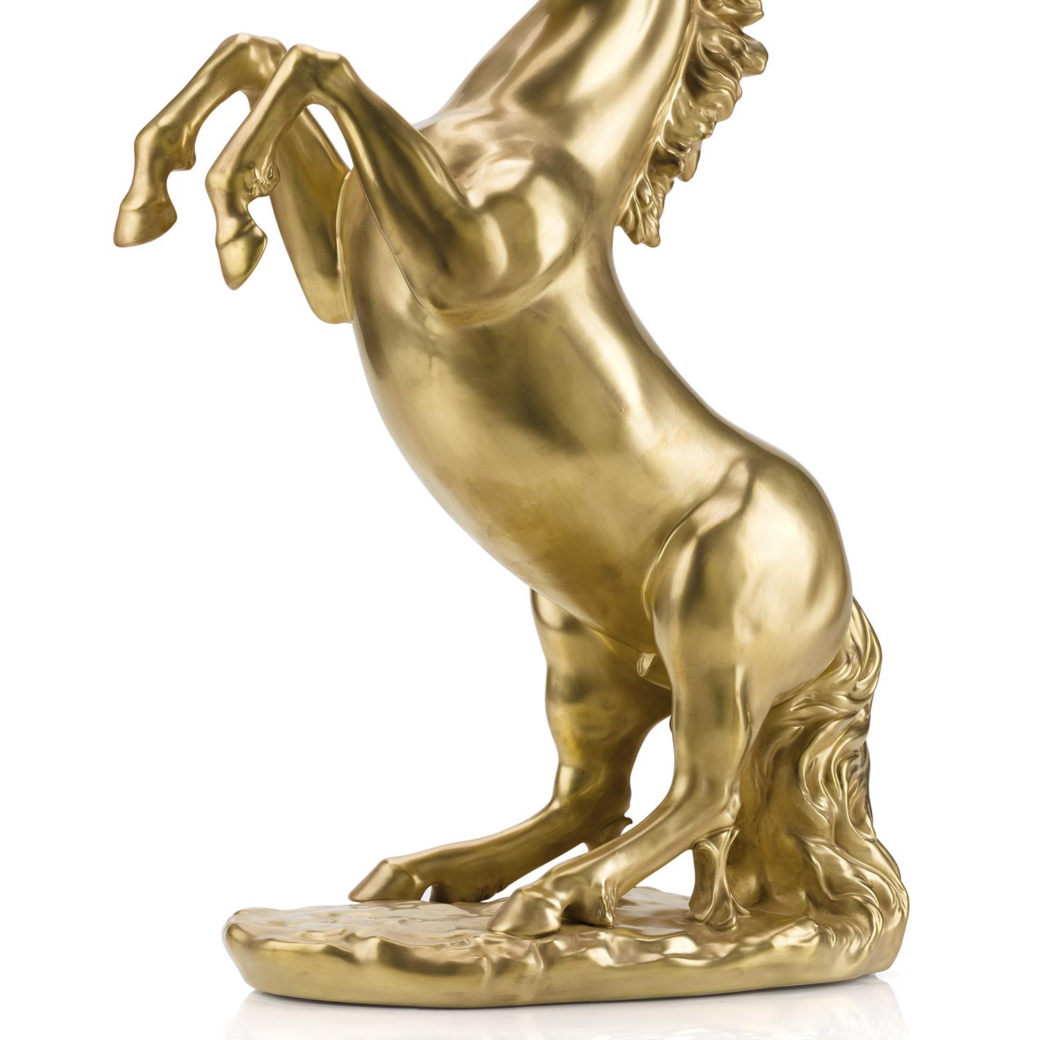 Italian Prancing Stallion Sculpture For Sale