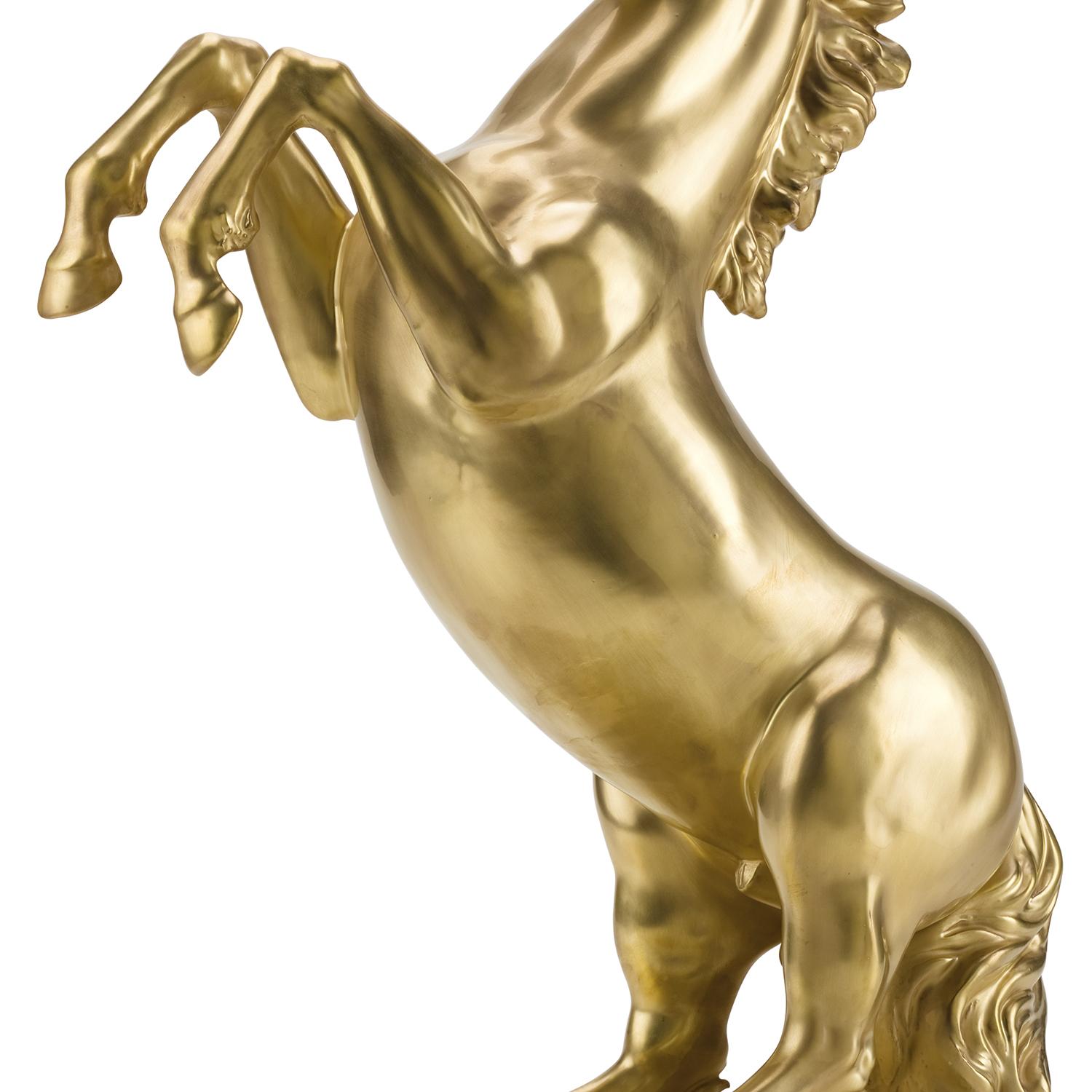 Contemporary Prancing Stallion Sculpture For Sale