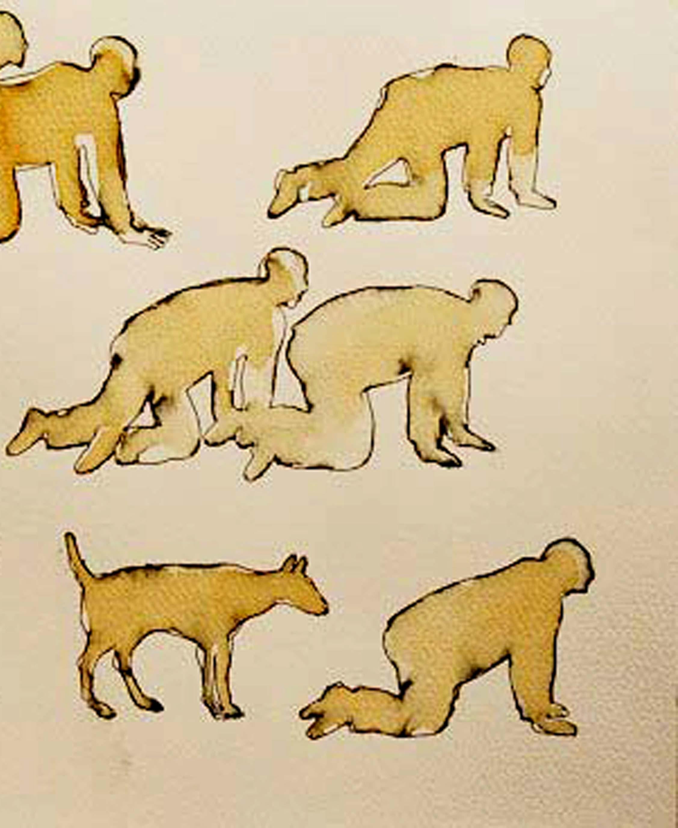 Esercitazioni simulate - Figurative Painting Beige di Prasanta Sahu