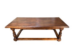 PRATO - 19th Century Style Old Walnut Tuscan Farmhouse Coffee Table Reproduction