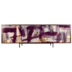 Pratt Credenza, Art Door Sideboard, Custom Hand Painted Doors