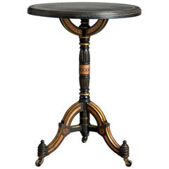 Antique Pratt & Sons Ebonized Table