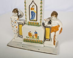 Prattware Pottery Watch Stand Made circa 1820-1826