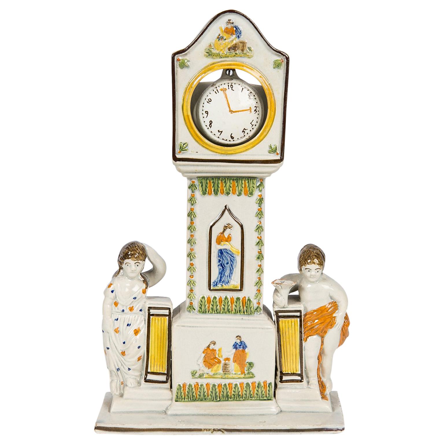  Prattware Pottery Watch Stand Made circa 1820-1826