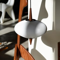 PRAYING MANTIS Floor Lamp in Natural Mahogany by Rispal