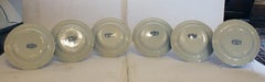 Pre-1891 Dr. Syntax Blue & White Staffordshire Plates, Set of 6