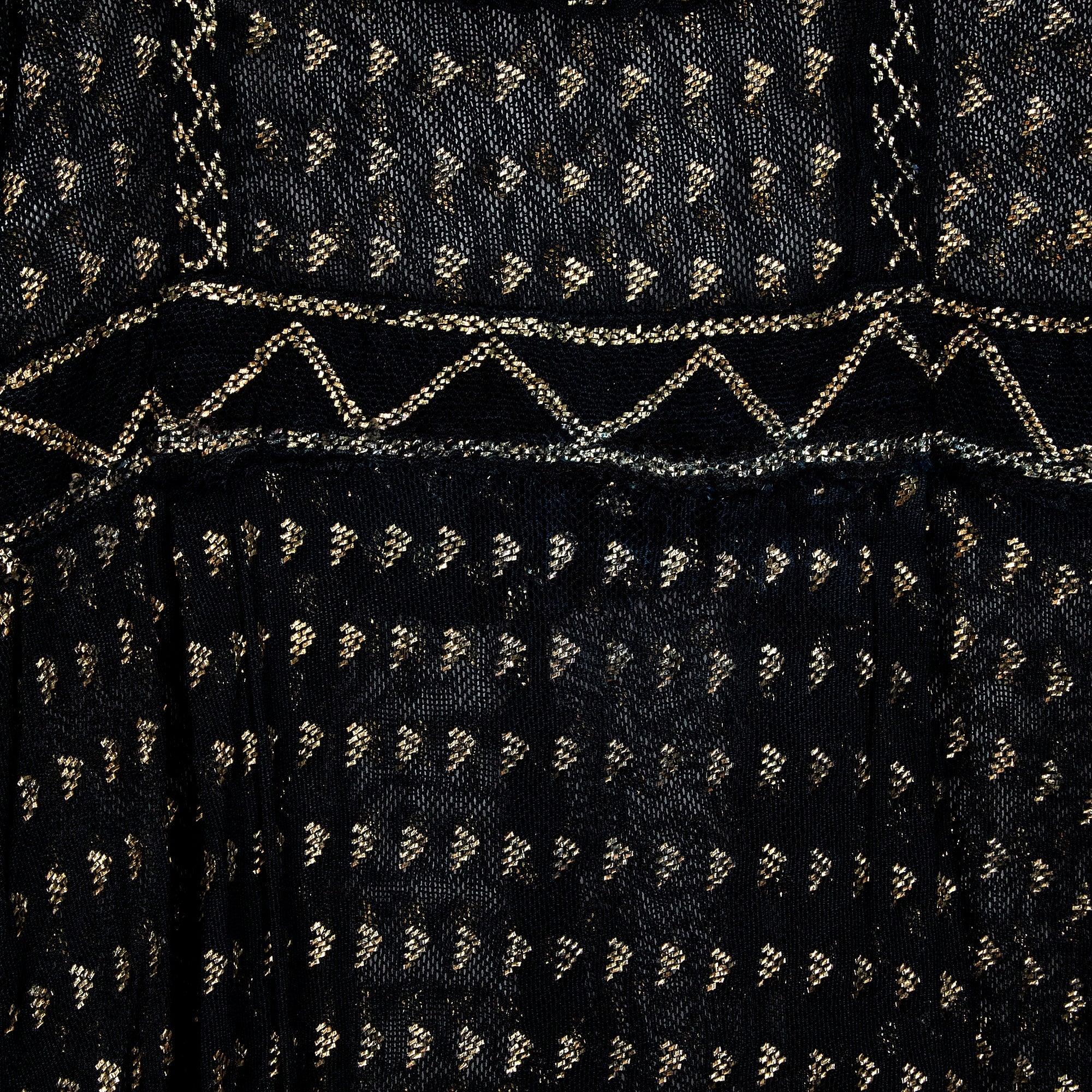 Pre 1920s ägyptischen schwarz gehämmert Metall Assiut Kleid (Schwarz) im Angebot
