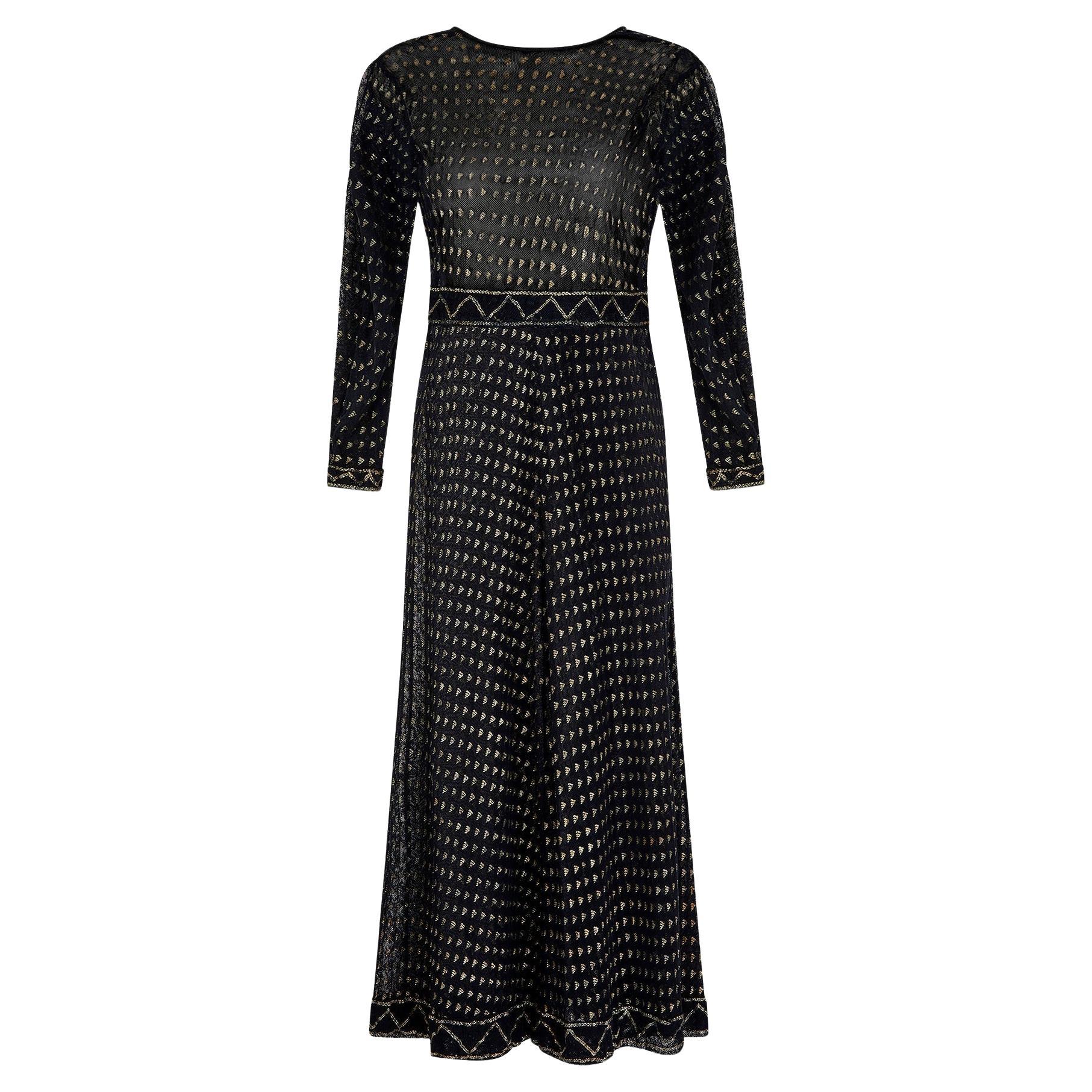 Vestido Assiut Egipcio Pre Años 20 Metal Negro Martillado