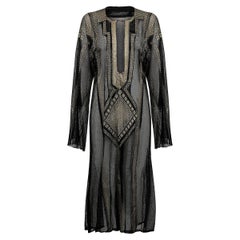 Pre 1920s Original Schwarz & Gold ägyptischen Assiut Kaftan