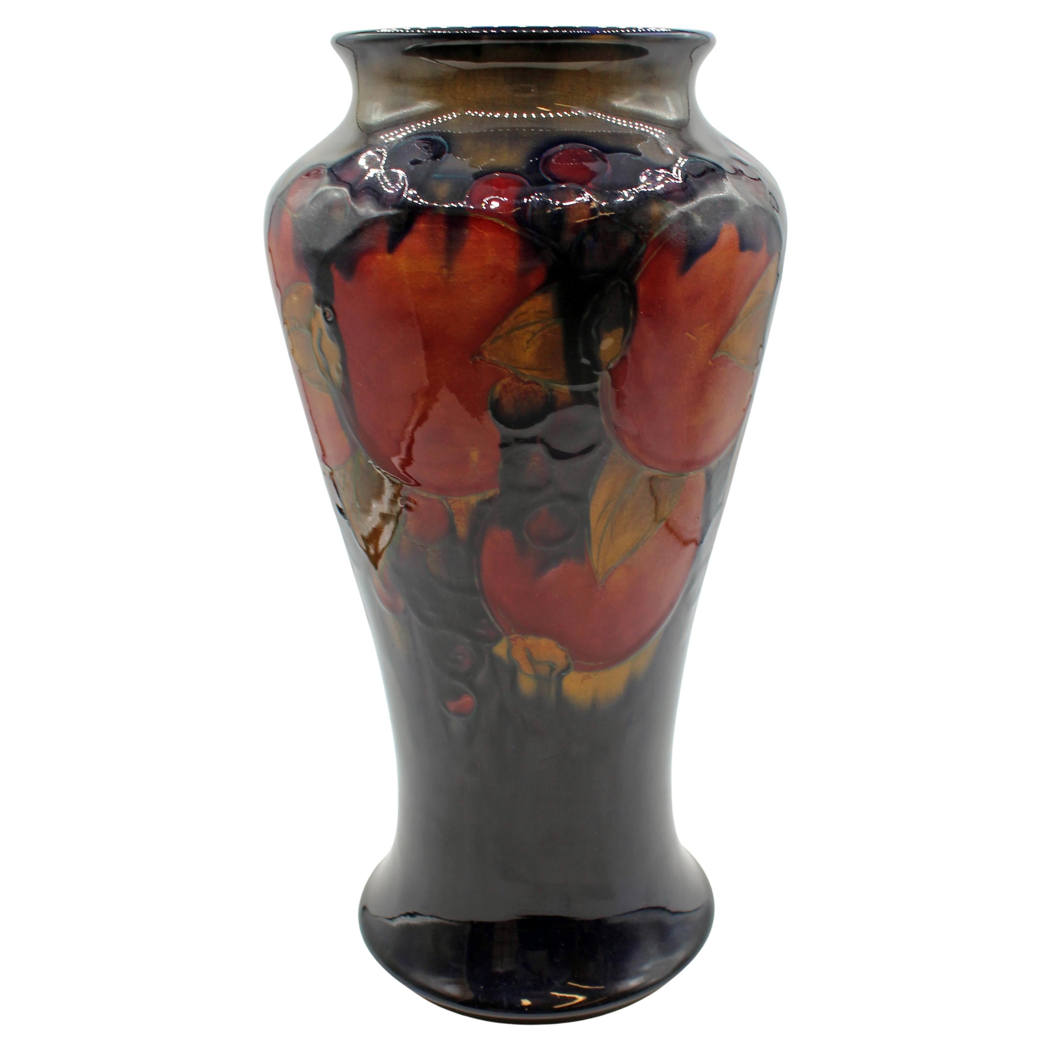 Pre-1928 William Moorcroft Vase in the "Pomegranate" Pattern