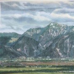 Pre-Alpine Landscape Foothills Bavaria Chiemsee Vintage Rollable Wall Chart