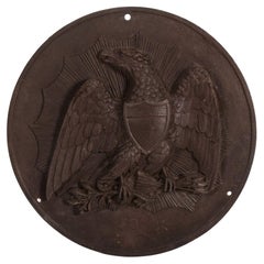 Pre-Civil War Cast Iron Medallion with the Federal Eagle Dated 1857